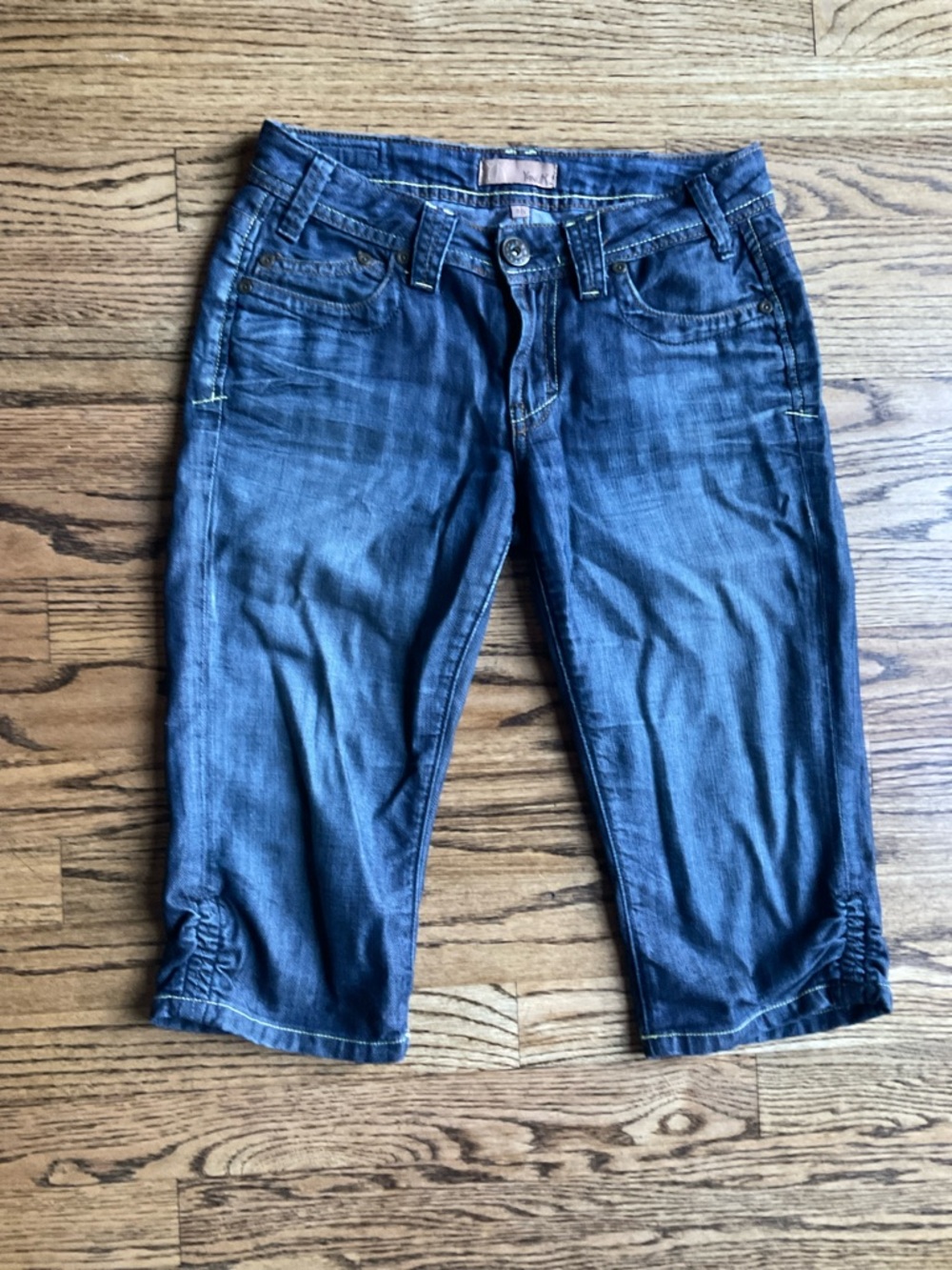 Yanuk Dark Blue Denim Bermuda Shorts